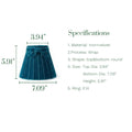 Teal Velvet 7.1" Lampshade