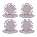 VIOLET DINNER AND SALAD PLATES SET