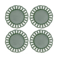 Dark Olive Salad Plates Set of 4