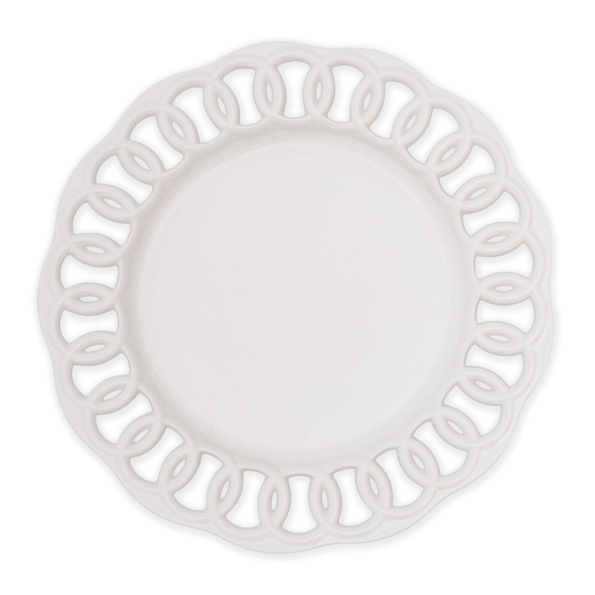 White Ceramic Dinner Plate