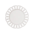 White Ceramic Salad Plates Set of 4