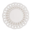 WHITE DINNER AND SALAD PLATES SET OF 8