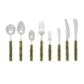 Green Marble Flatware Set for 4